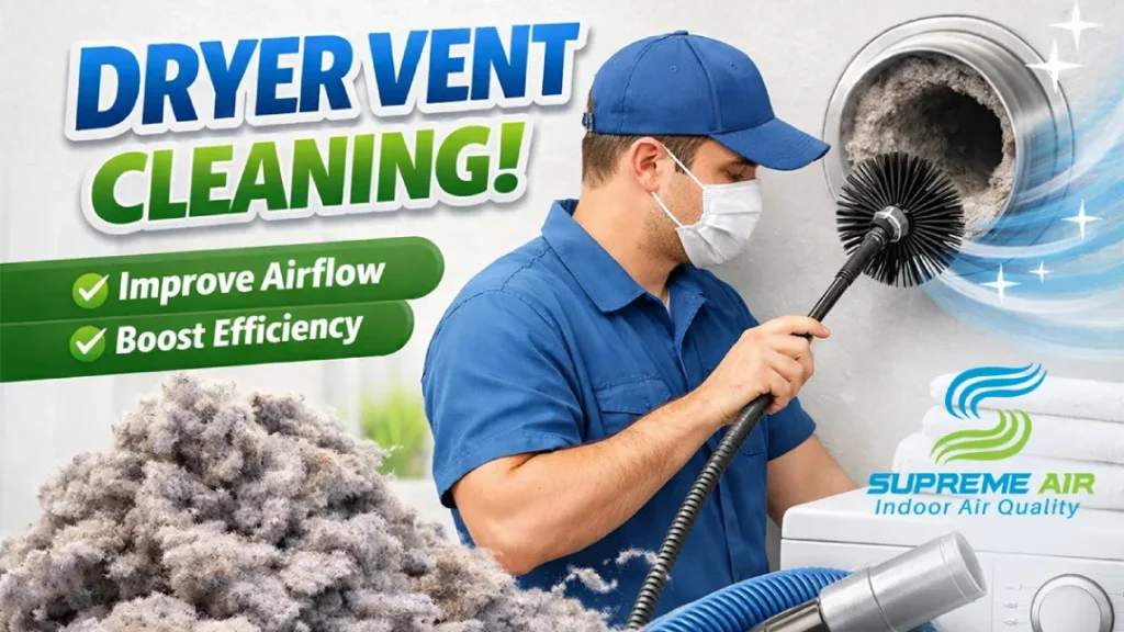 Dryer vent cleaning